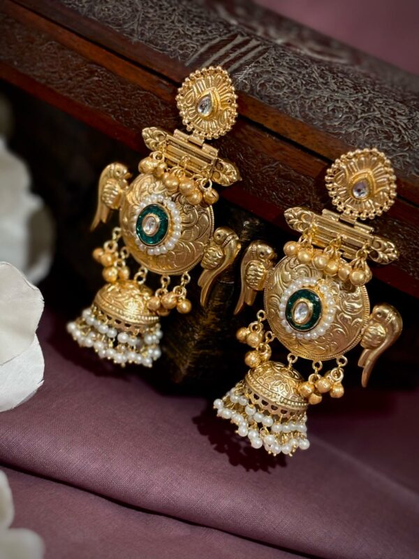 Kanak Mayuri Jhumkas